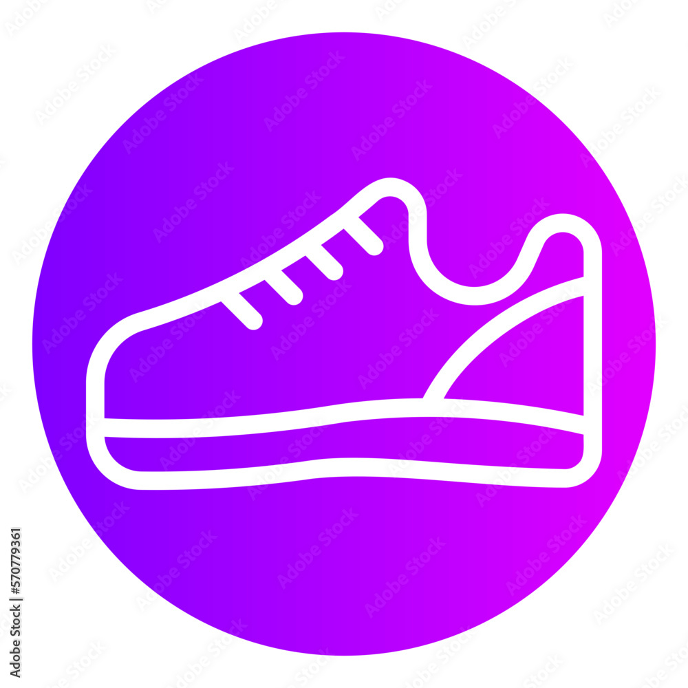 shoe gradient icon