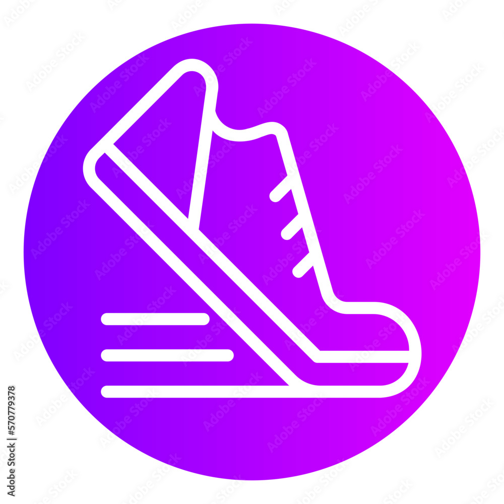 shoe gradient icon shoe gradient icon