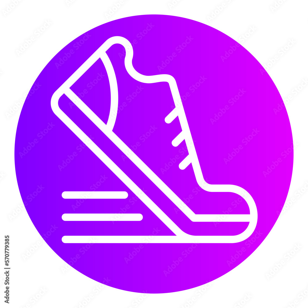 shoe gradient icon shoe gradient icon