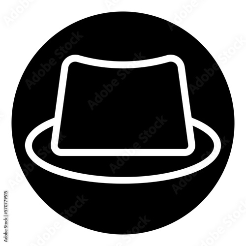 fedora glyph icon