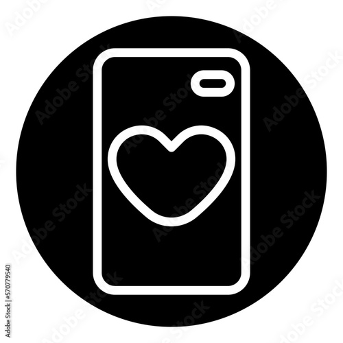 phone case glyph icon