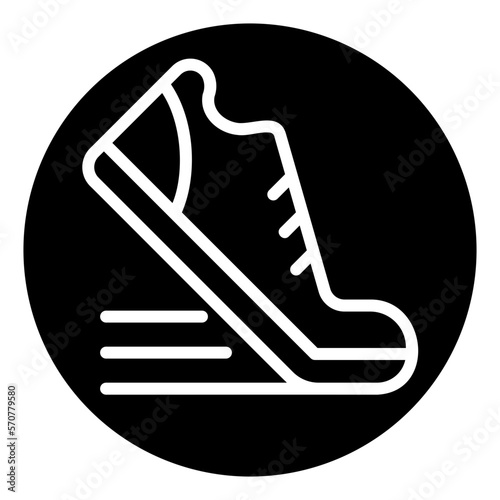 shoe glyph icon