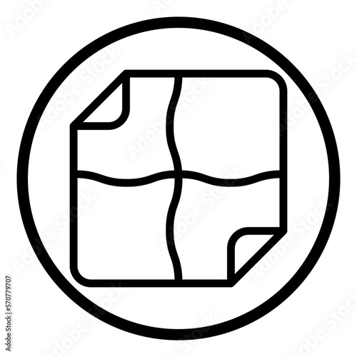 handkerchief line icon
