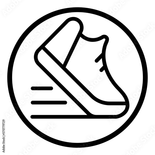 shoe line icon