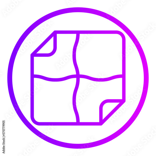 handkerchief gradient icon