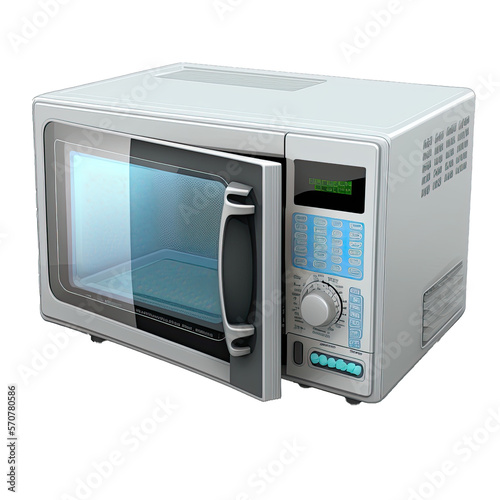 Microwave Design Elements Isolated on Transparent Background: A Graphic Design Masterpiece with Clear Alpha Channel for Overlays in Web Design, Digital Art, and PNG Image Format (generative AI)