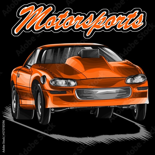Dirt Racing Car splash  isolated on black background  for t-shirt business  digital printing  screen printing and poster
