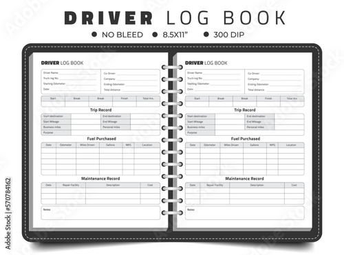 Daily Driver Log Book to Record Vehicle Details, Trips, and Mileage Log, Maintenance notebook, Perfect for Personal and Business Purposes kdp interior design 