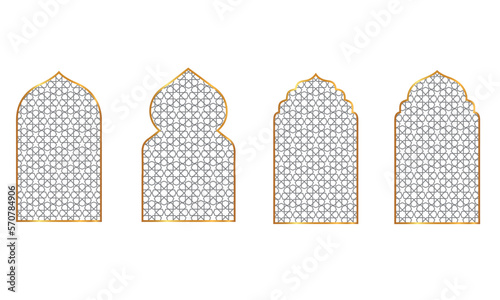 islamic shape pattern vector