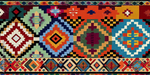 pattern with elements, gene...