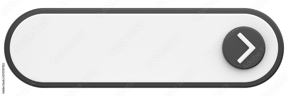 Obraz premium 3D button. Empty button. 3D illustration.