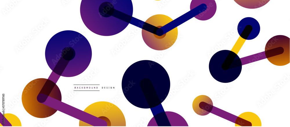 Line points connections geometric abstract background. Circles connected by lines. Trendy techno business template for wallpaper, banner, background or landing Line points connections geometric abstract background. Circles connected by lines. Trendy techno business template for wallpaper, banner, background or landing