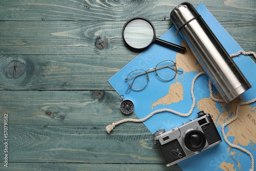 Compass with traveler acces...