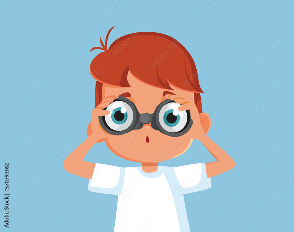Curious Boy Learning by Exploring Using Binoculars Vector Cartoon. Little kid searching and discovering new things in his development
Curious Boy Learning by Exploring Using Binoculars Vector Cartoon. Little kid searching and discovering new things in his development