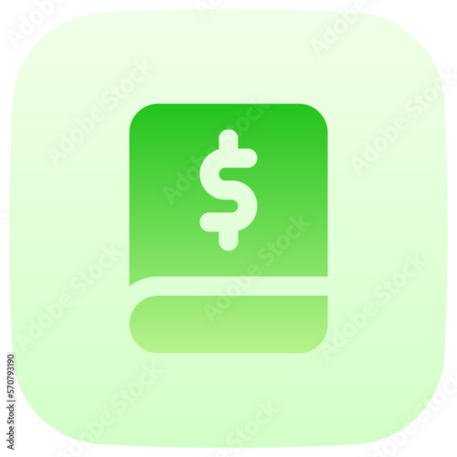 book keeping flat gradient icon