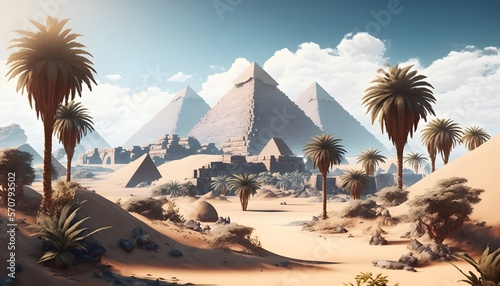 ancient egypt created using AI Generative Technology