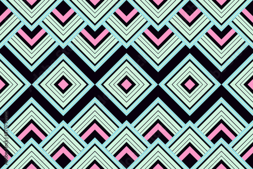 Wallpaper Mural Seamless abstract geometric pattern. Vector Illustration. Torontodigital.ca