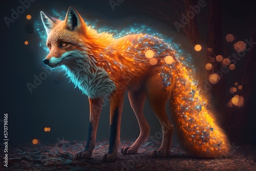 fox created using AI Generative Technology