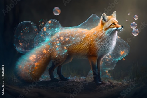 fox created using AI Generative Technology