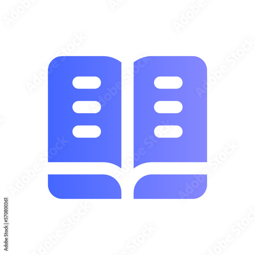 open book flat gradient icon © HacaStudio