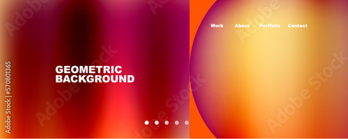 Minimalist geometric abstract background with fluid gradients. Vector Illustration For Wallpaper, Banner, Background, Card, Book Illustration, landing page