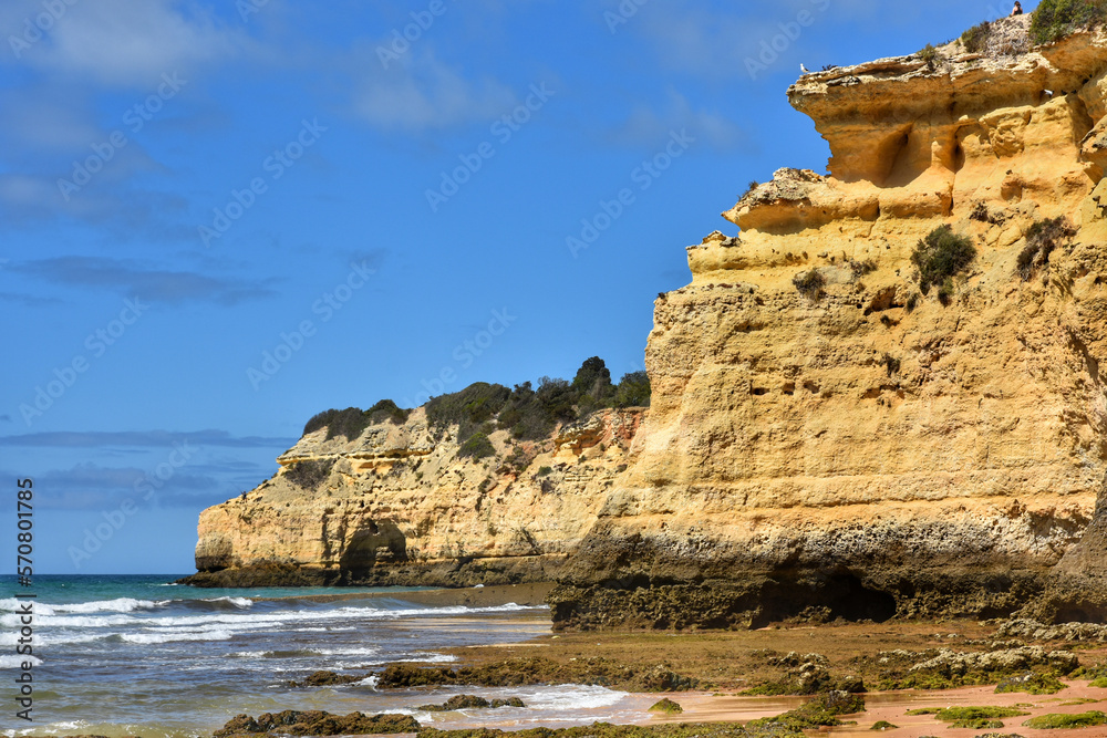 Scenic view of the Algarve Coast at Armacao de Pera