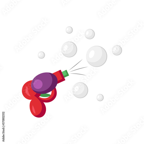 Water gun on white background