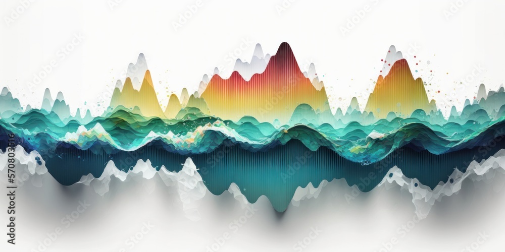 Obraz premium Colorful Wave Wallpaper 26