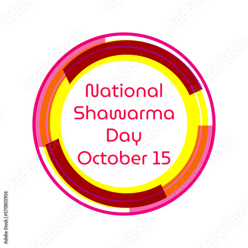 National Shawarma Day . Suitable for greeting card poster and banner