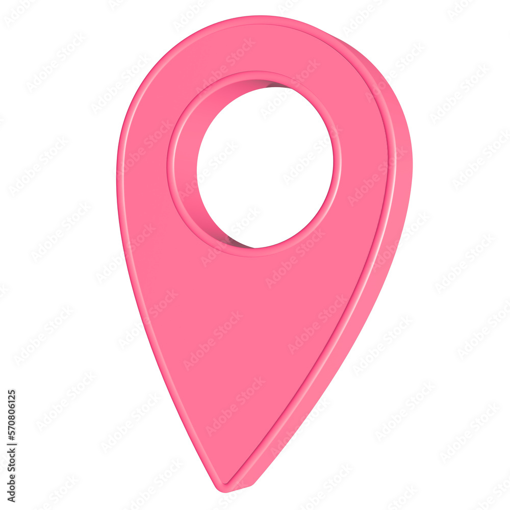pink map pointer icon