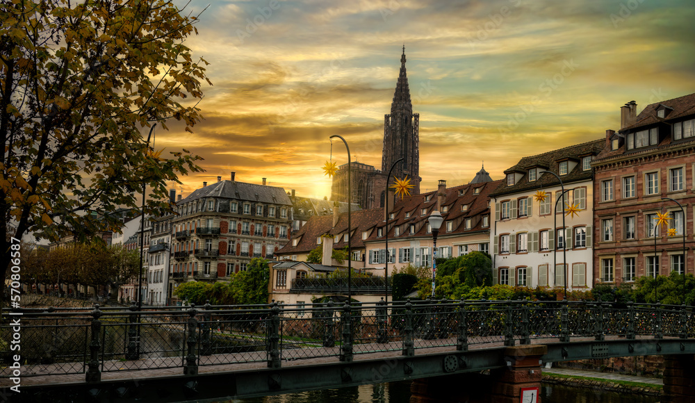 Christmas in Strasbourg, French region of Alsace Christmas in Strasbourg, French region of Alsace