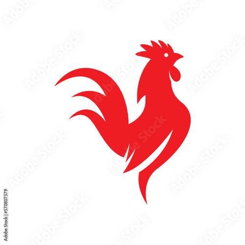 Rooster logo images Fototapet