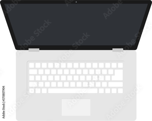 Computer Laptop Flat Illust...