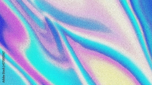 Abstract trendy holographic noisy grain background texture.