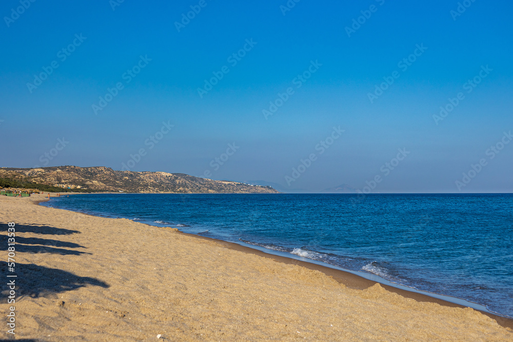 sunset at the beach in kos