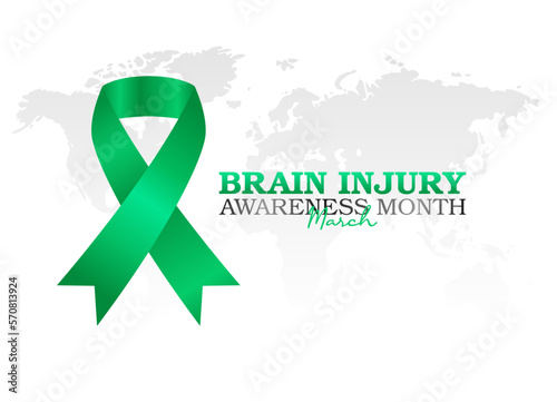 vector graphic of brain injury awareness month good for brain injury awareness month celebration. flat design. flyer design.flat illustration.