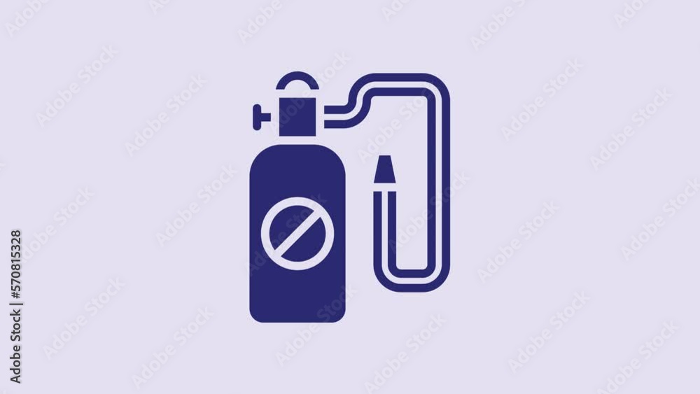 Blue Pressure sprayer for extermination of insects icon isolated on purple background. Pest control service. Disinfectant sprayer. 4K Video motion graphic animation Blue Pressure sprayer for extermination of insects icon isolated on purple background. Pest control service. Disinfectant sprayer. 4K Video motion graphic animation