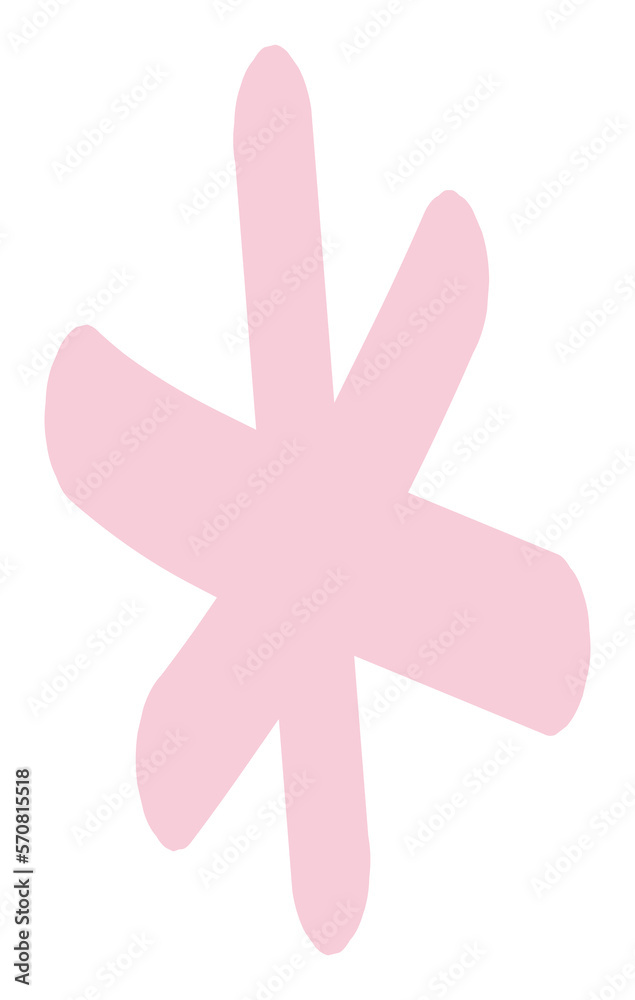 cute pastel hand drawn doodle line element decoration