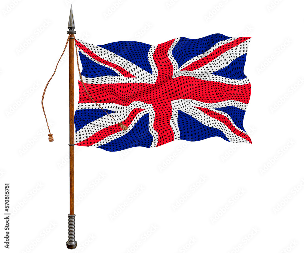 National flag of United Kingdom. Background  with flag  of United Kingdom.