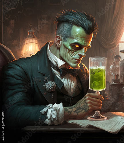 Classic Gothic Horror Villain - Generative AI