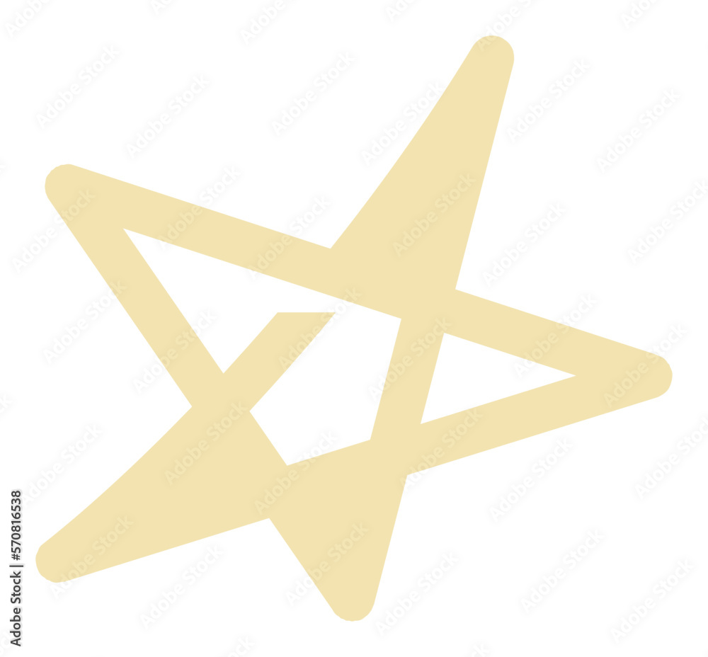 cute pastel hand drawn doodle line element decoration