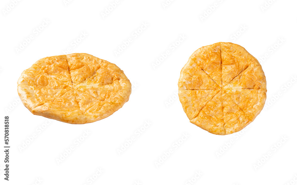 Traditional cheese pie. Khachapuri. Transparent. Traditional cheese pie. Khachapuri. Transparent.