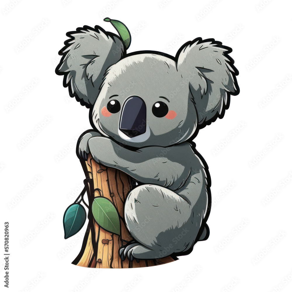 Fototapeta premium Cute Coala Generated AI.