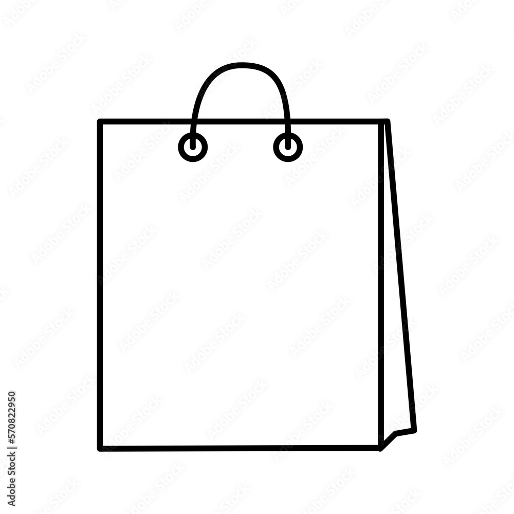 Shopping bag icon isolate on transparent background. Shopping bag icon isolate on transparent background.