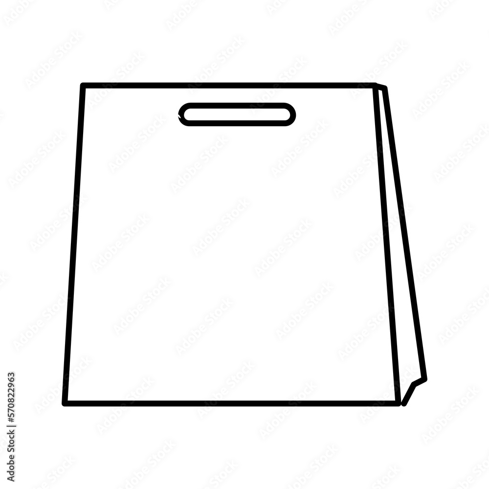 Shopping bag icon isolate on transparent background. Shopping bag icon isolate on transparent background.