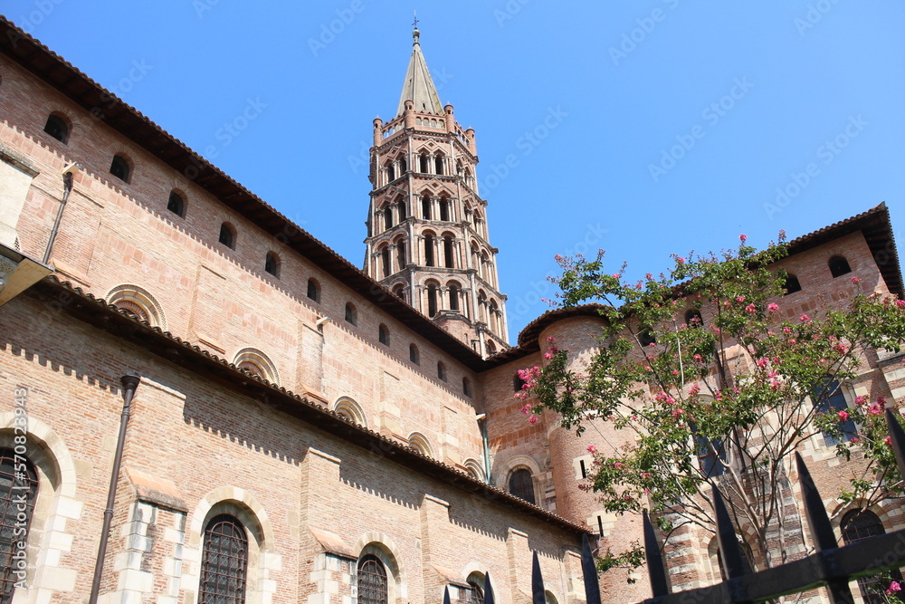 Basilica of Saint-Sernin in Toulouse, France