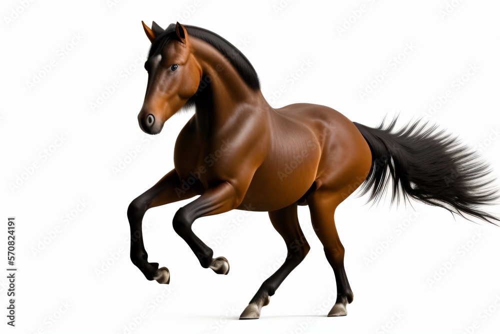 Horse isolated on white background
