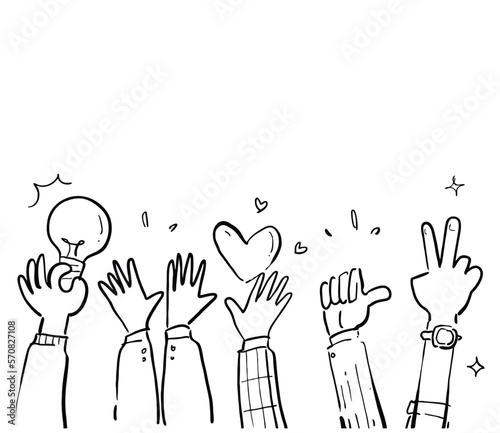 various doodle illustration