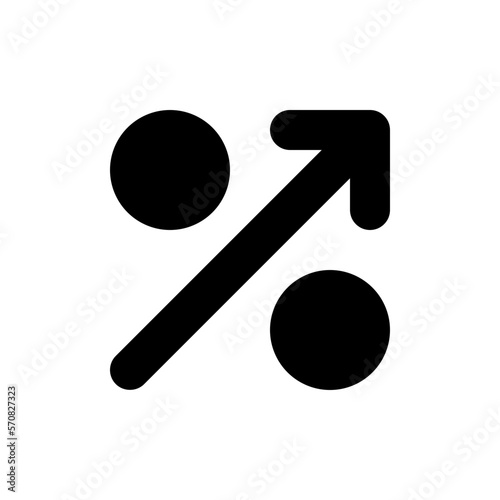 profit margin glyph icon