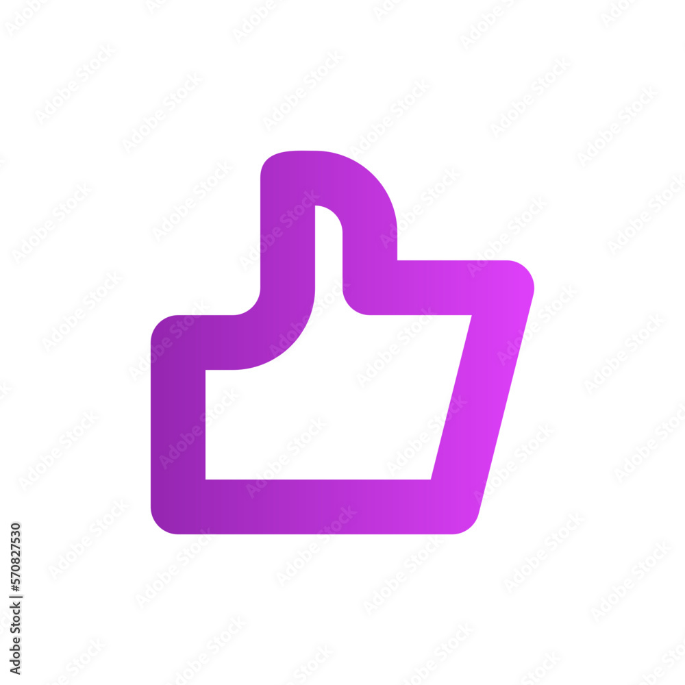 Obraz premium like gradient icon